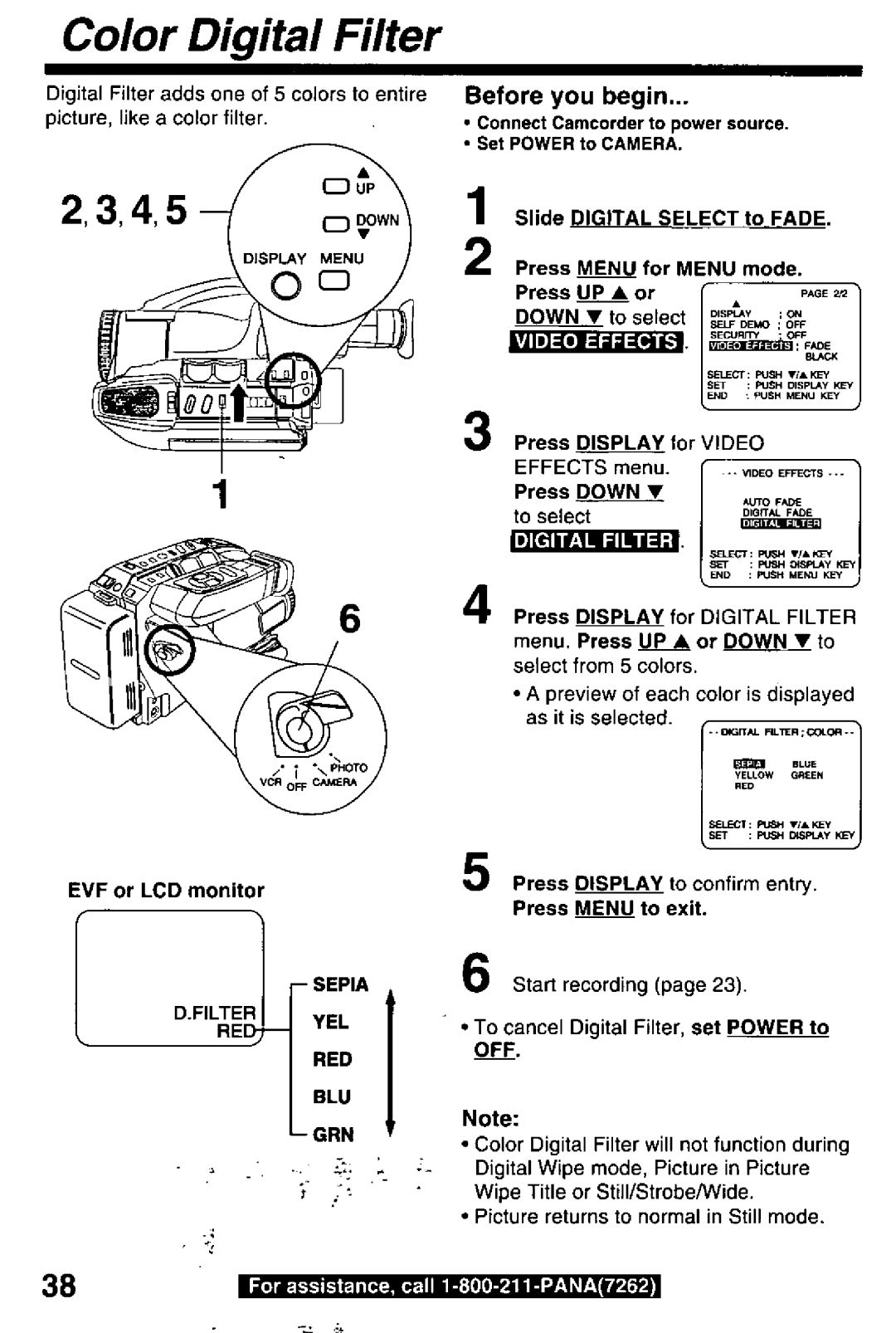 Panasonic PV-L780 manual 