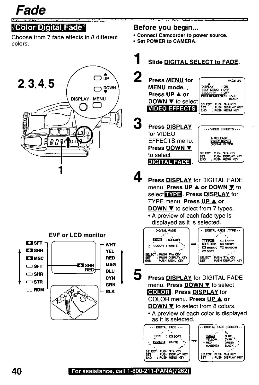 Panasonic PV-L780 manual 