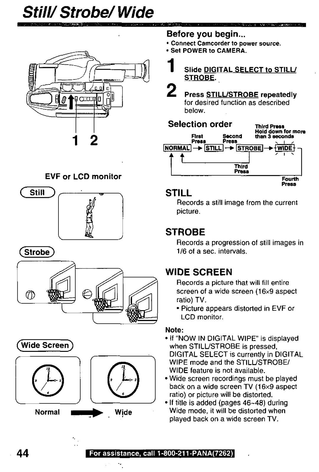 Panasonic PV-L780 manual 