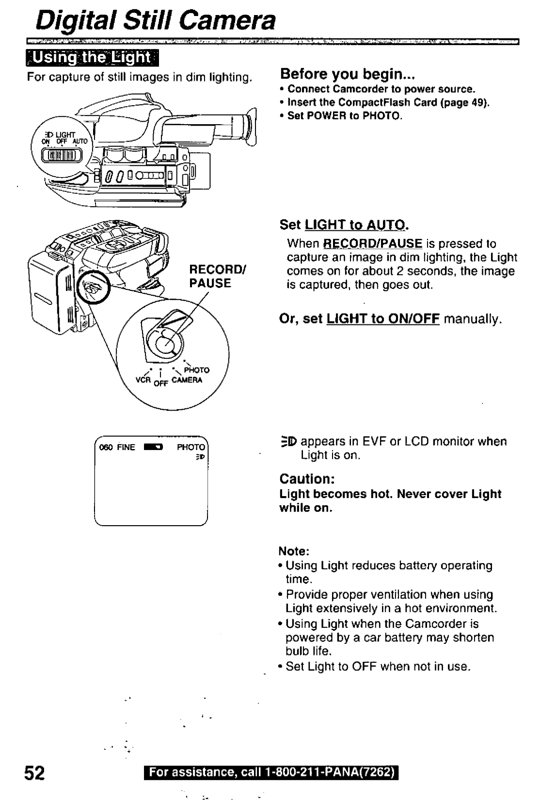 Panasonic PV-L780 manual 