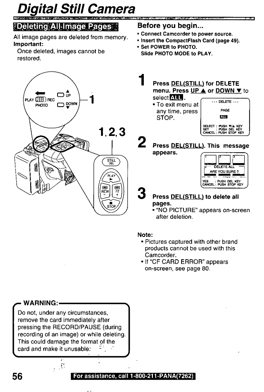 Panasonic PV-L780 manual 