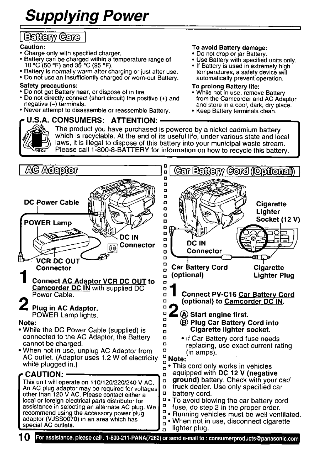 Panasonic PV-L781 manual 