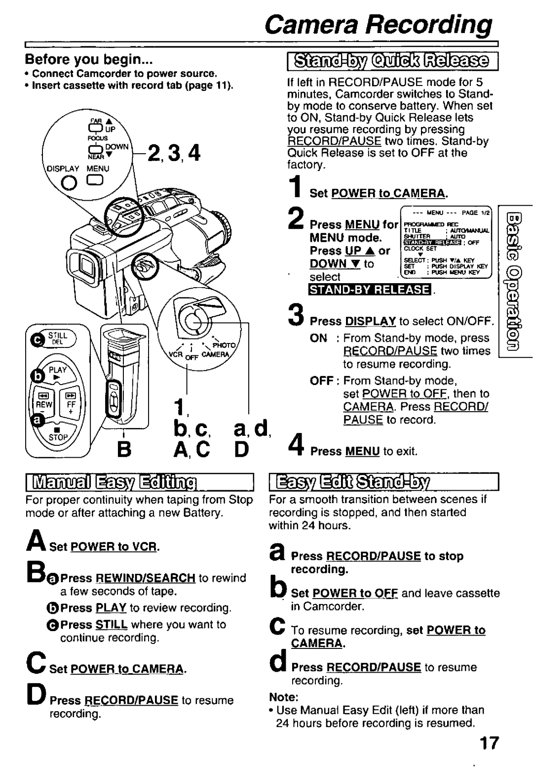 Panasonic PV-L781 manual 