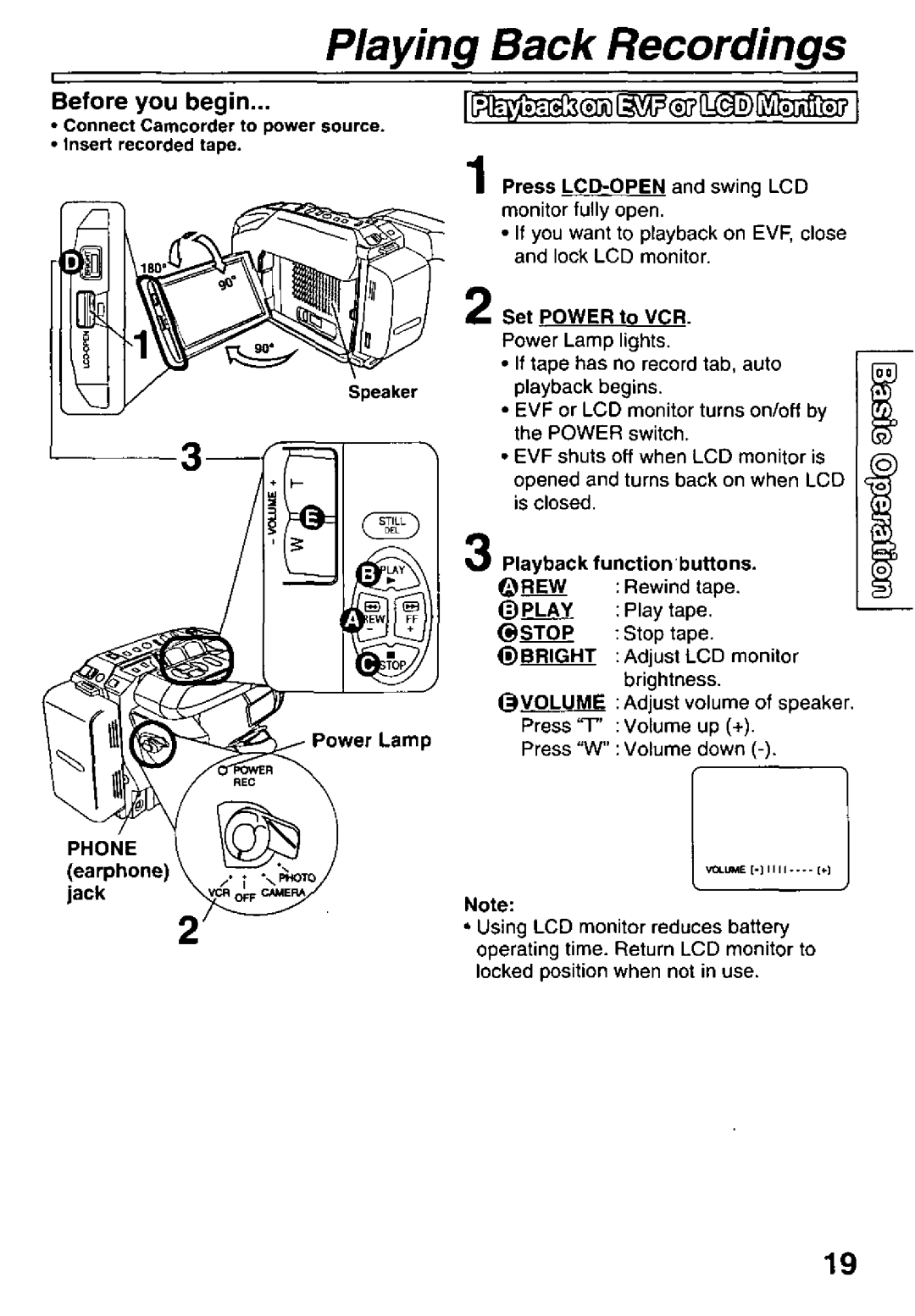 Panasonic PV-L781 manual 