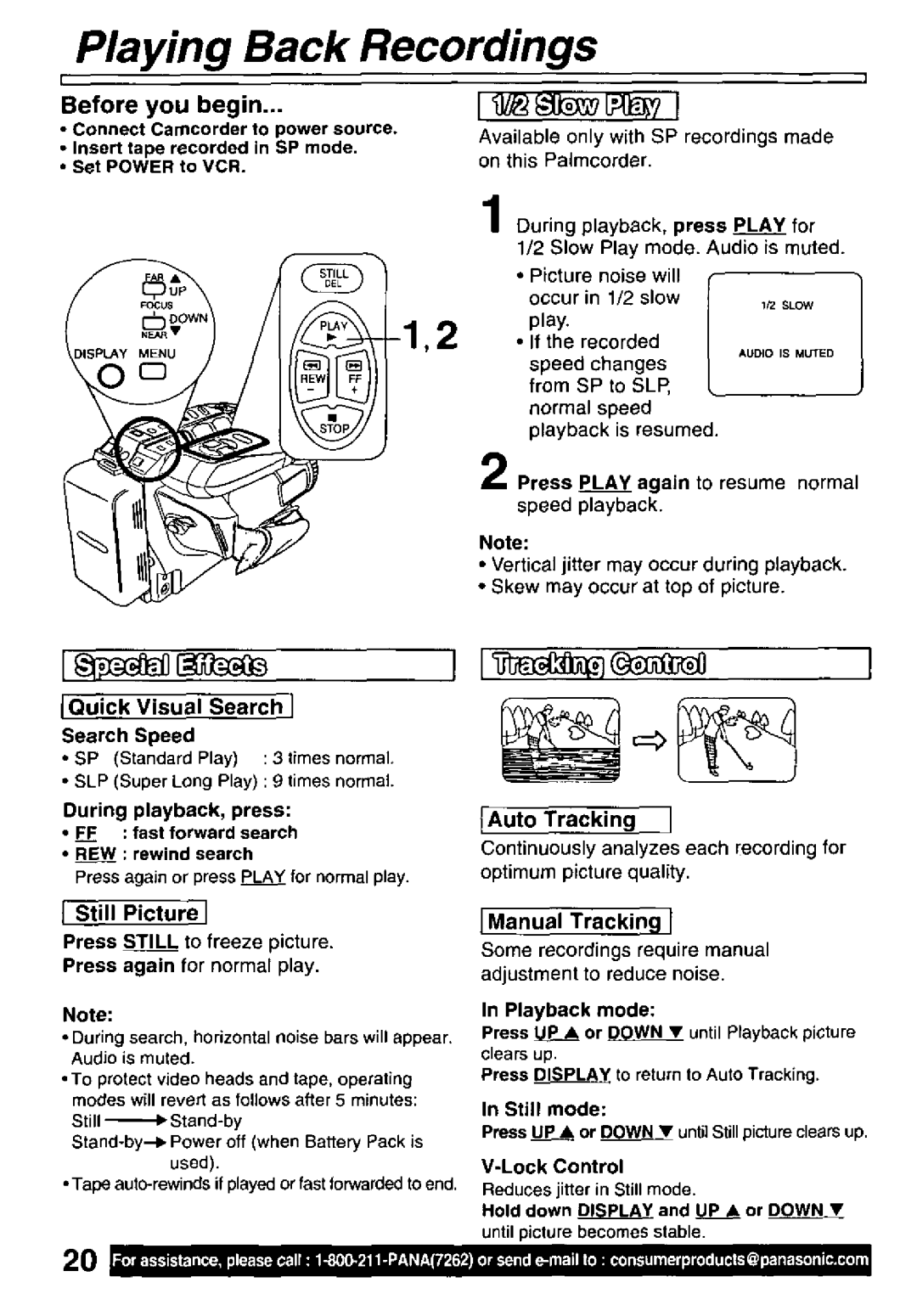 Panasonic PV-L781 manual 