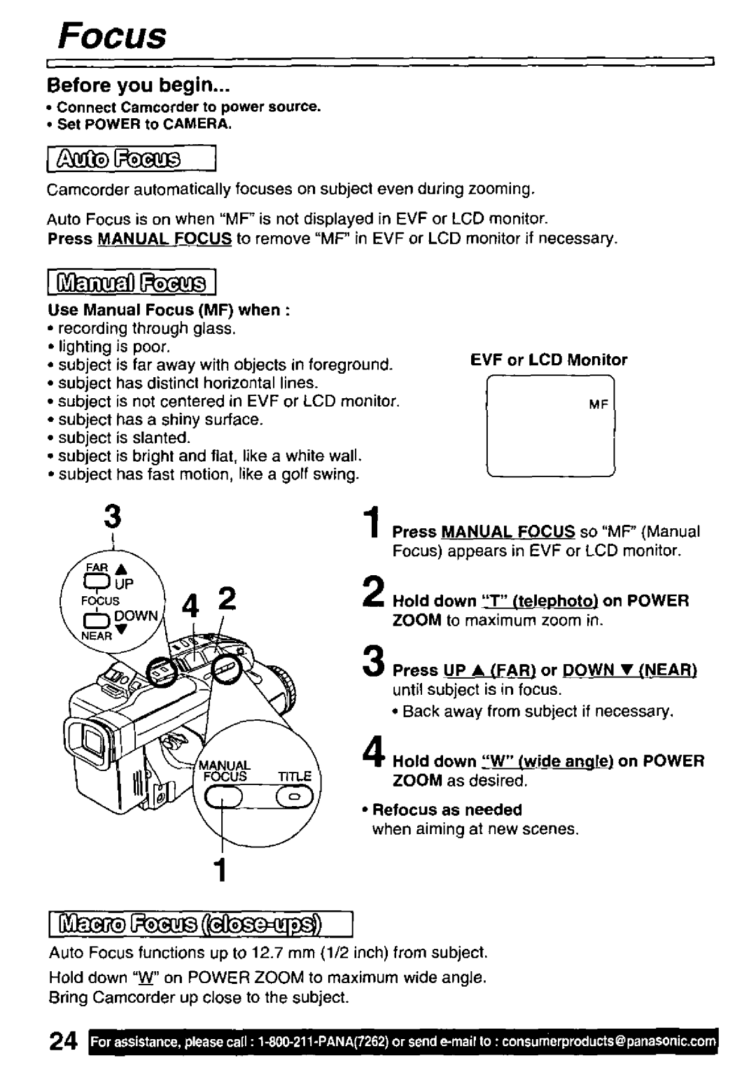 Panasonic PV-L781 manual 