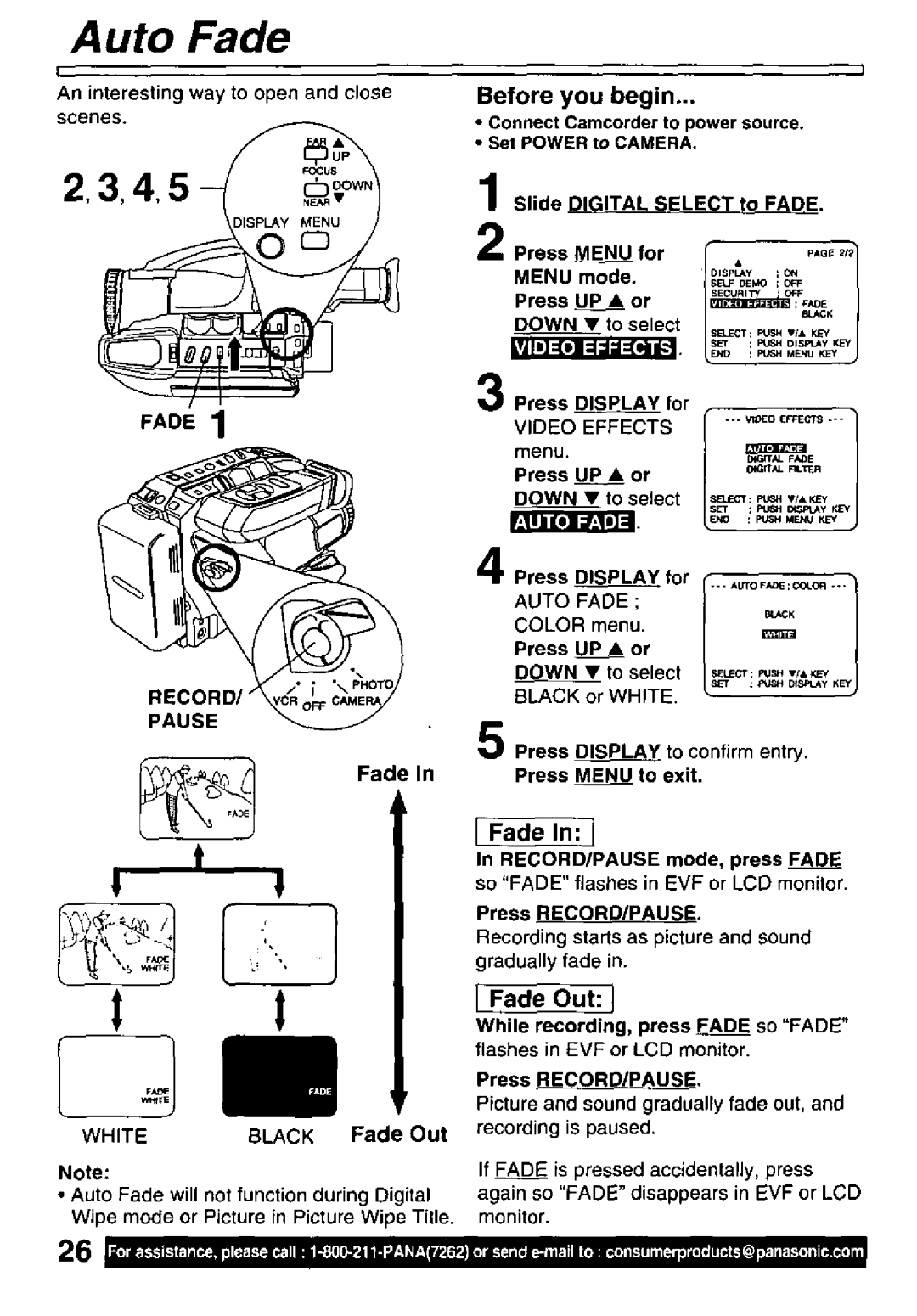 Panasonic PV-L781 manual 