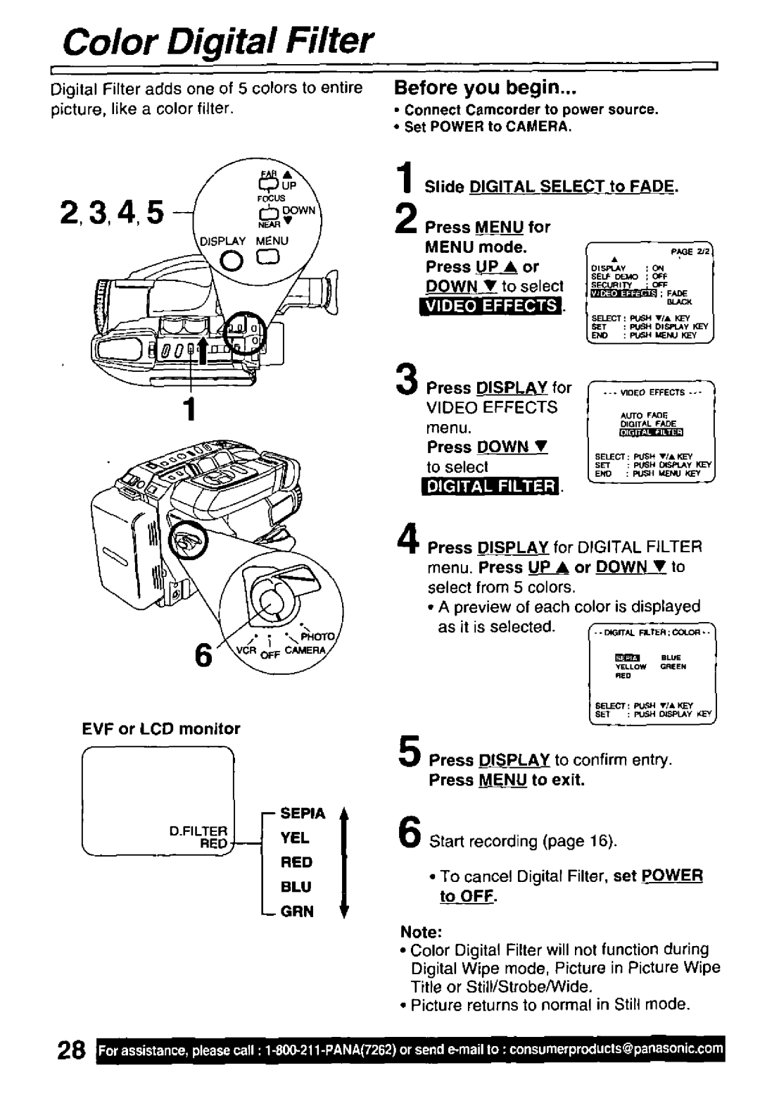 Panasonic PV-L781 manual 