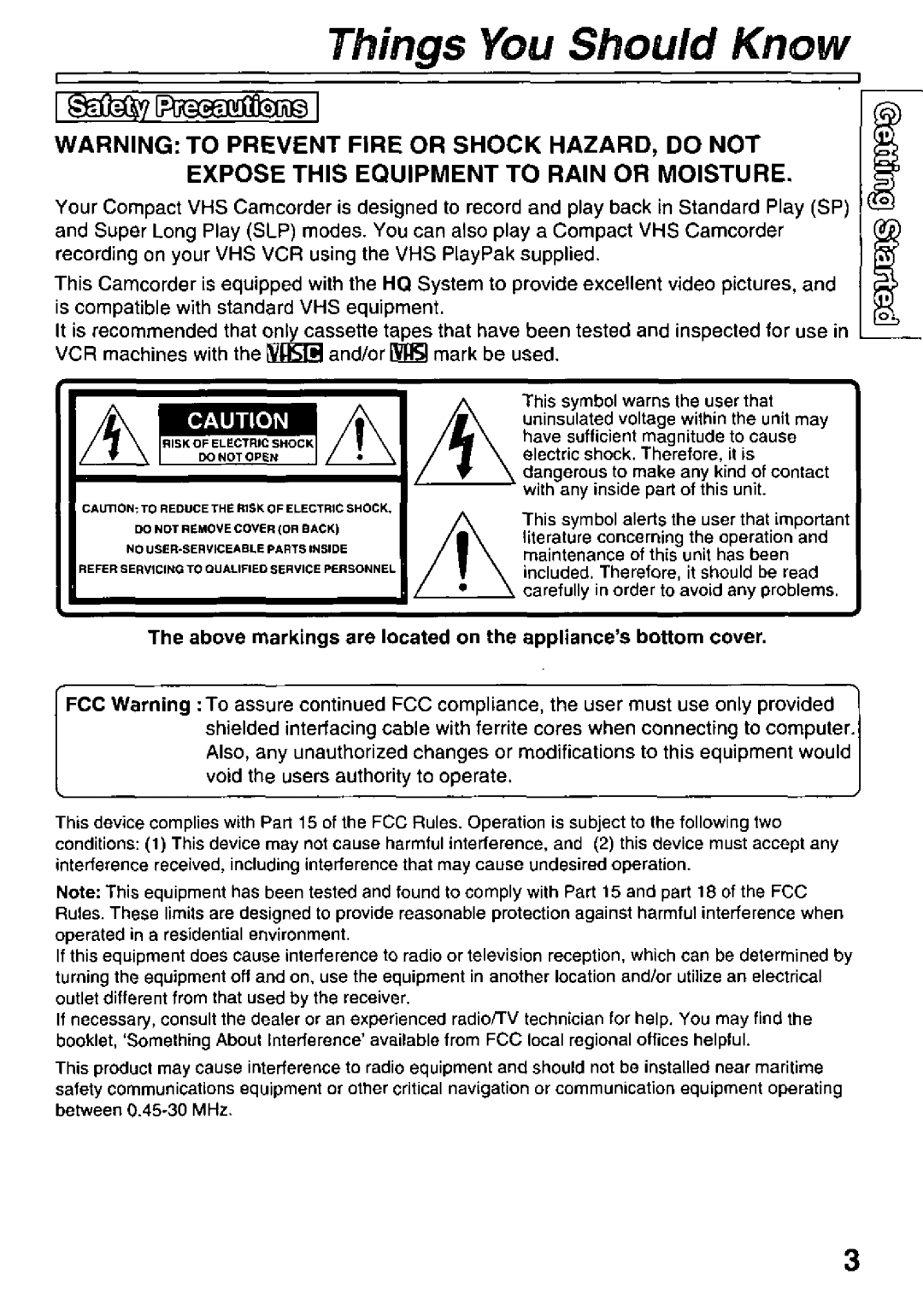 Panasonic PV-L781 manual 