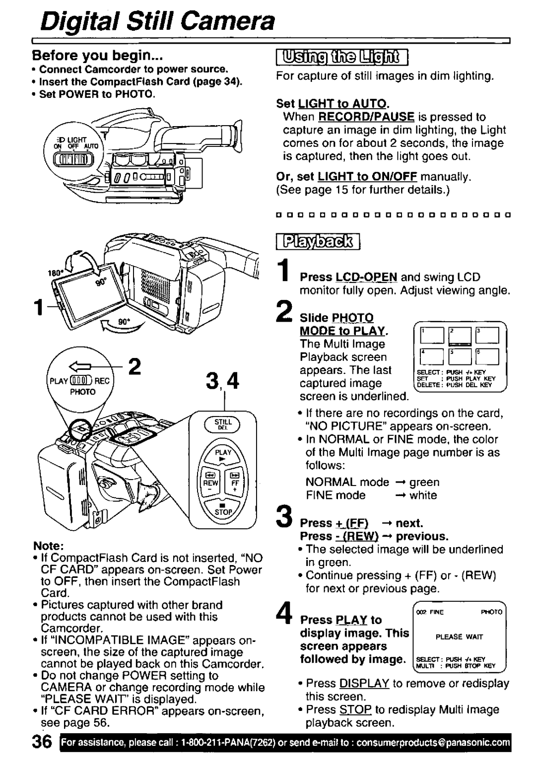 Panasonic PV-L781 manual 