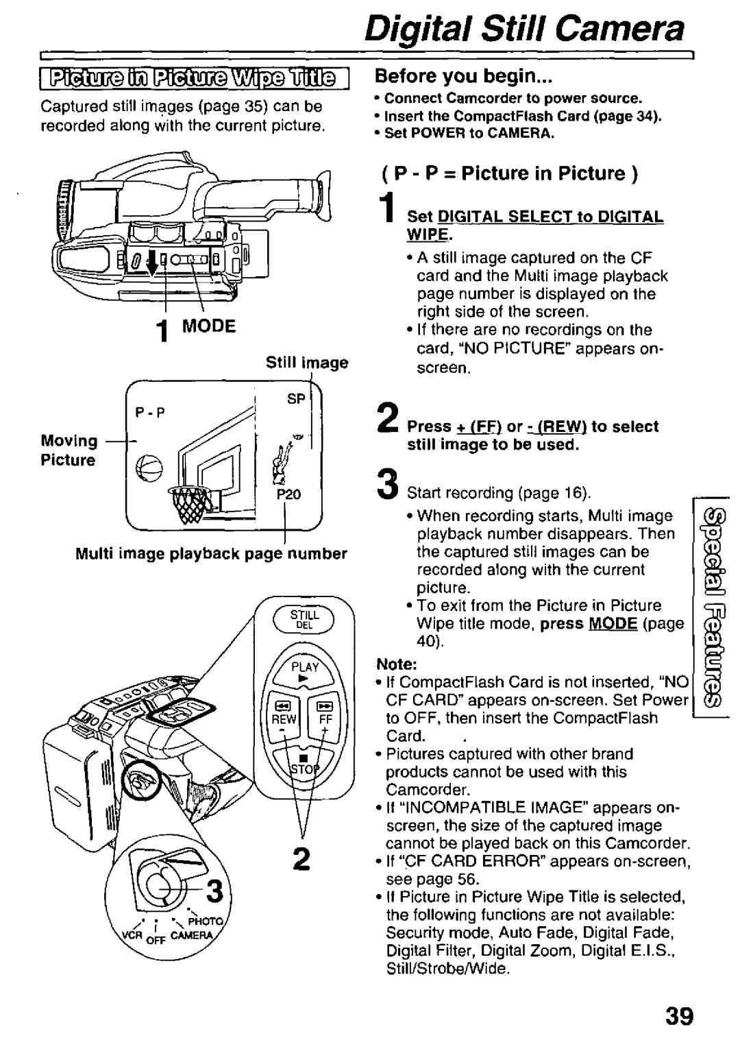 Panasonic PV-L781 manual 