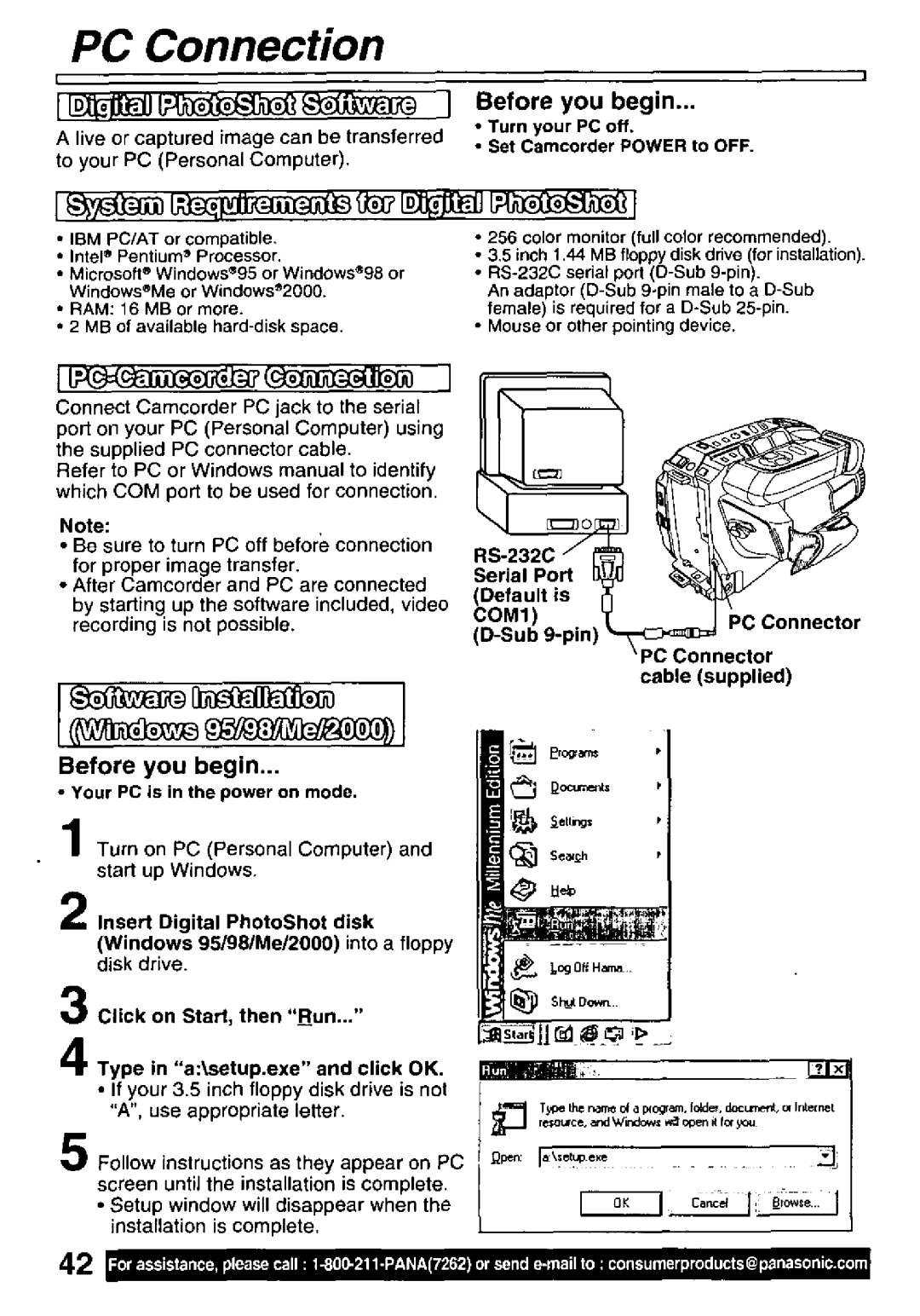 Panasonic PV-L781 manual 