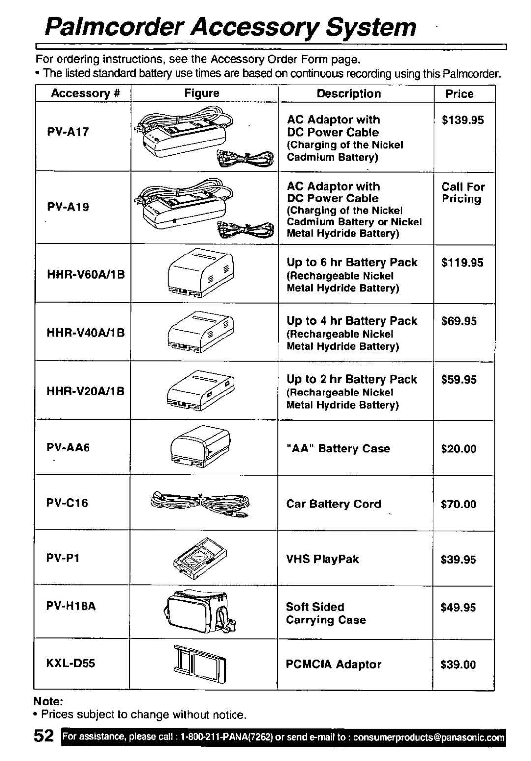 Panasonic PV-L781 manual 