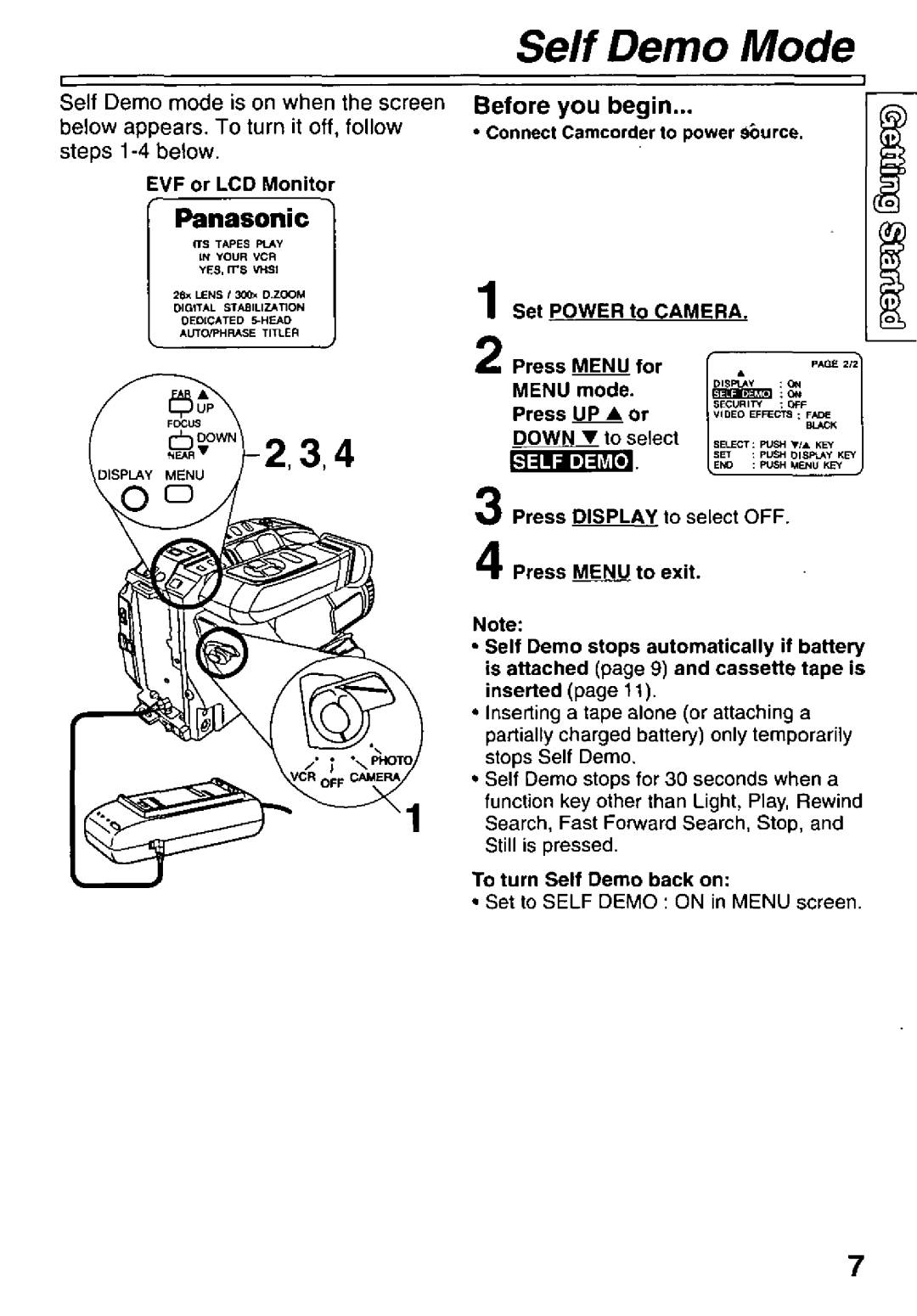 Panasonic PV-L781 manual 