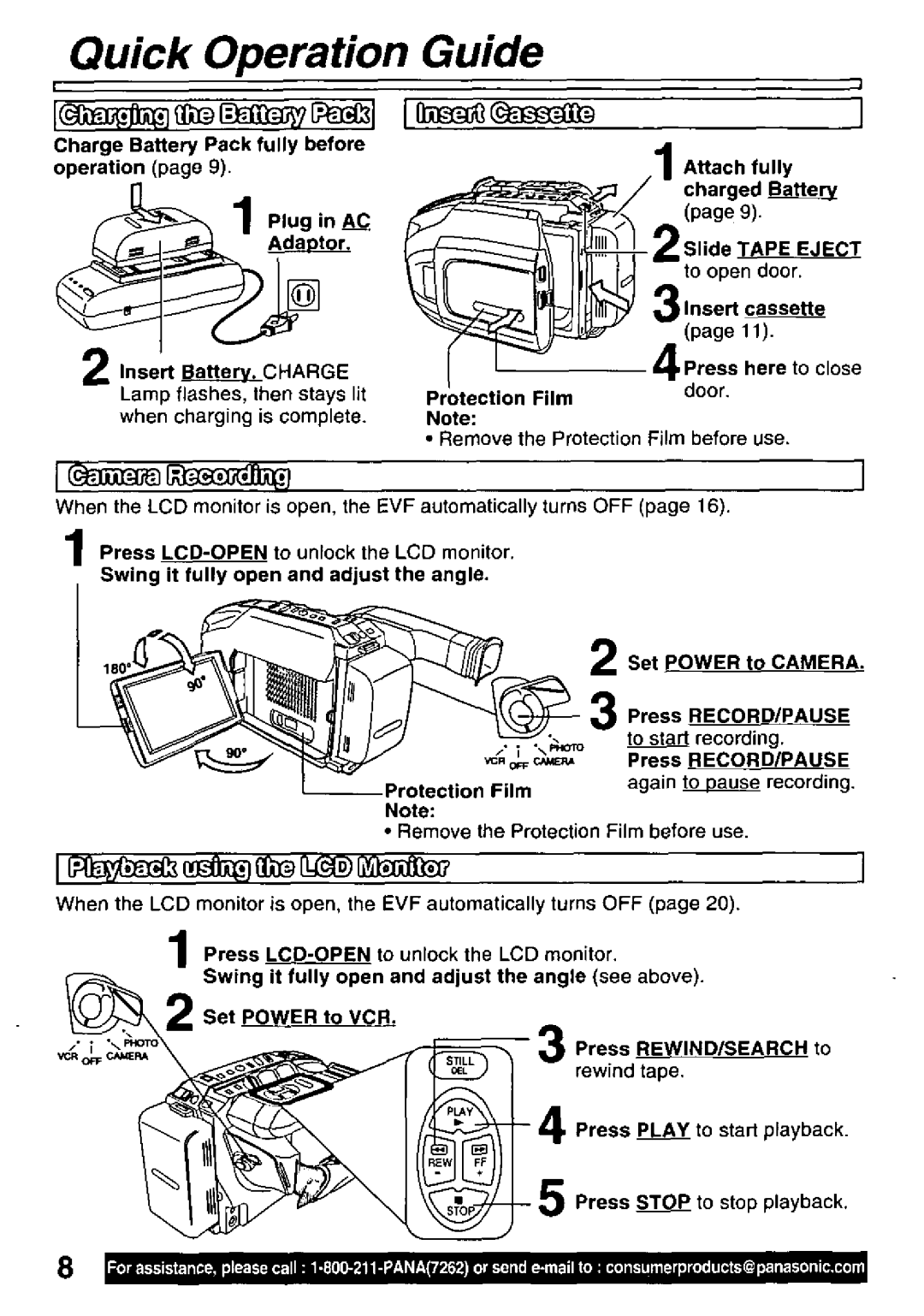 Panasonic PV-L781 manual 