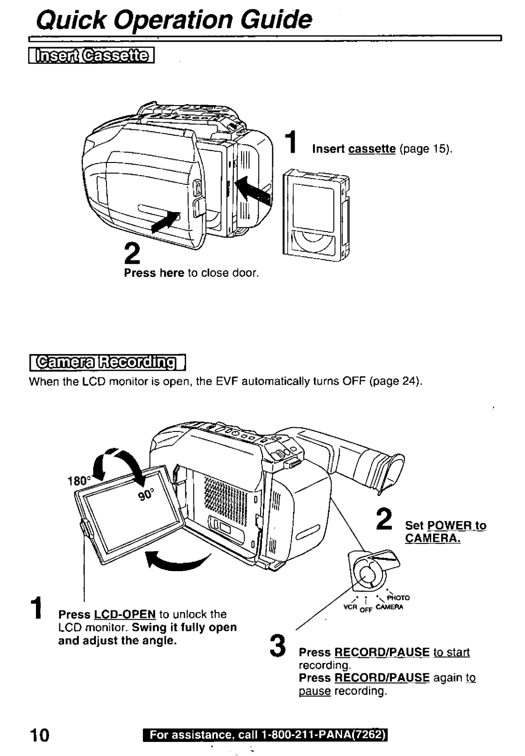 Panasonic PV-L850 manual 