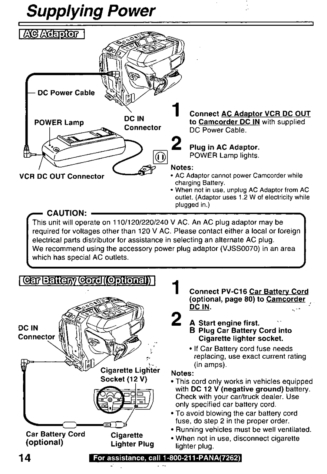 Panasonic PV-L850 manual 