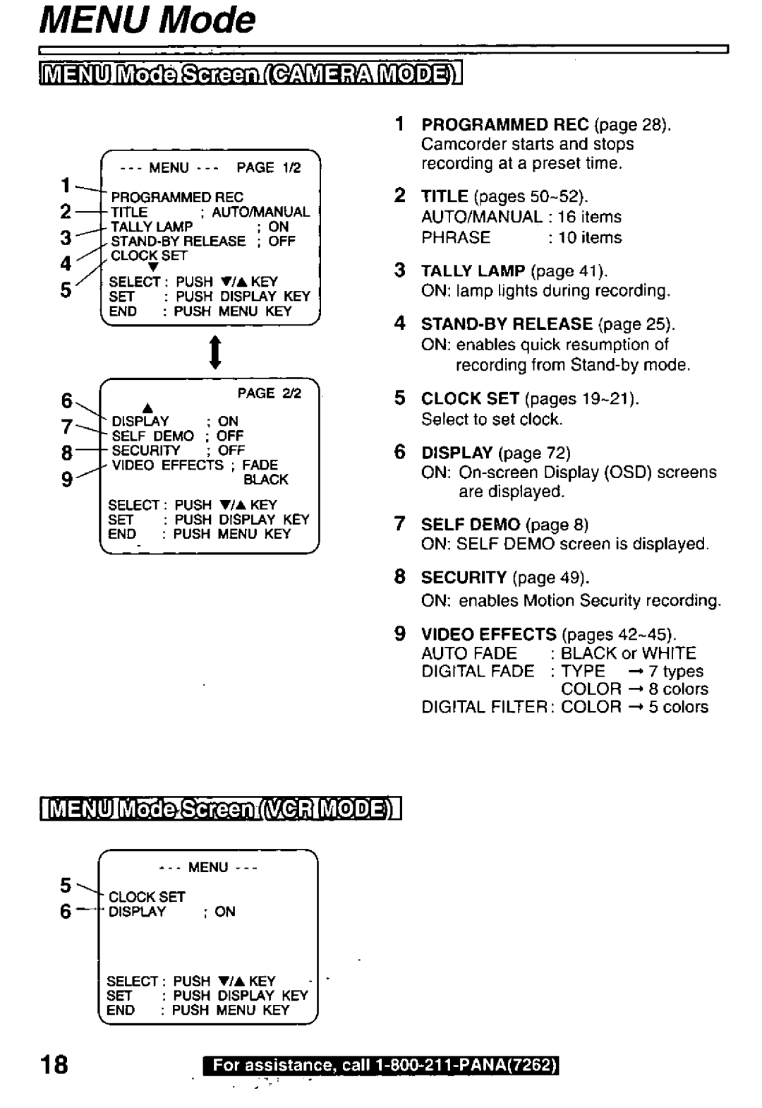 Panasonic PV-L850 manual 