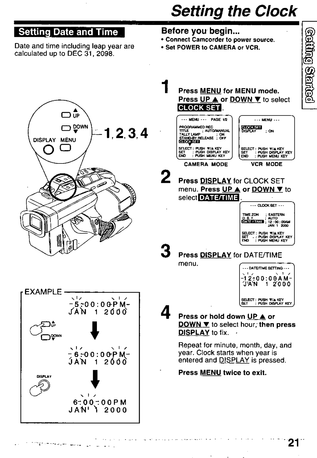 Panasonic PV-L850 manual 