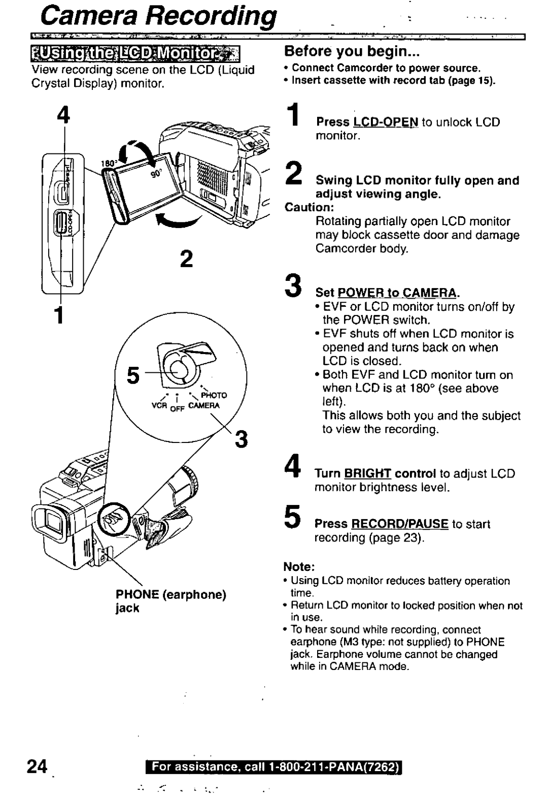 Panasonic PV-L850 manual 