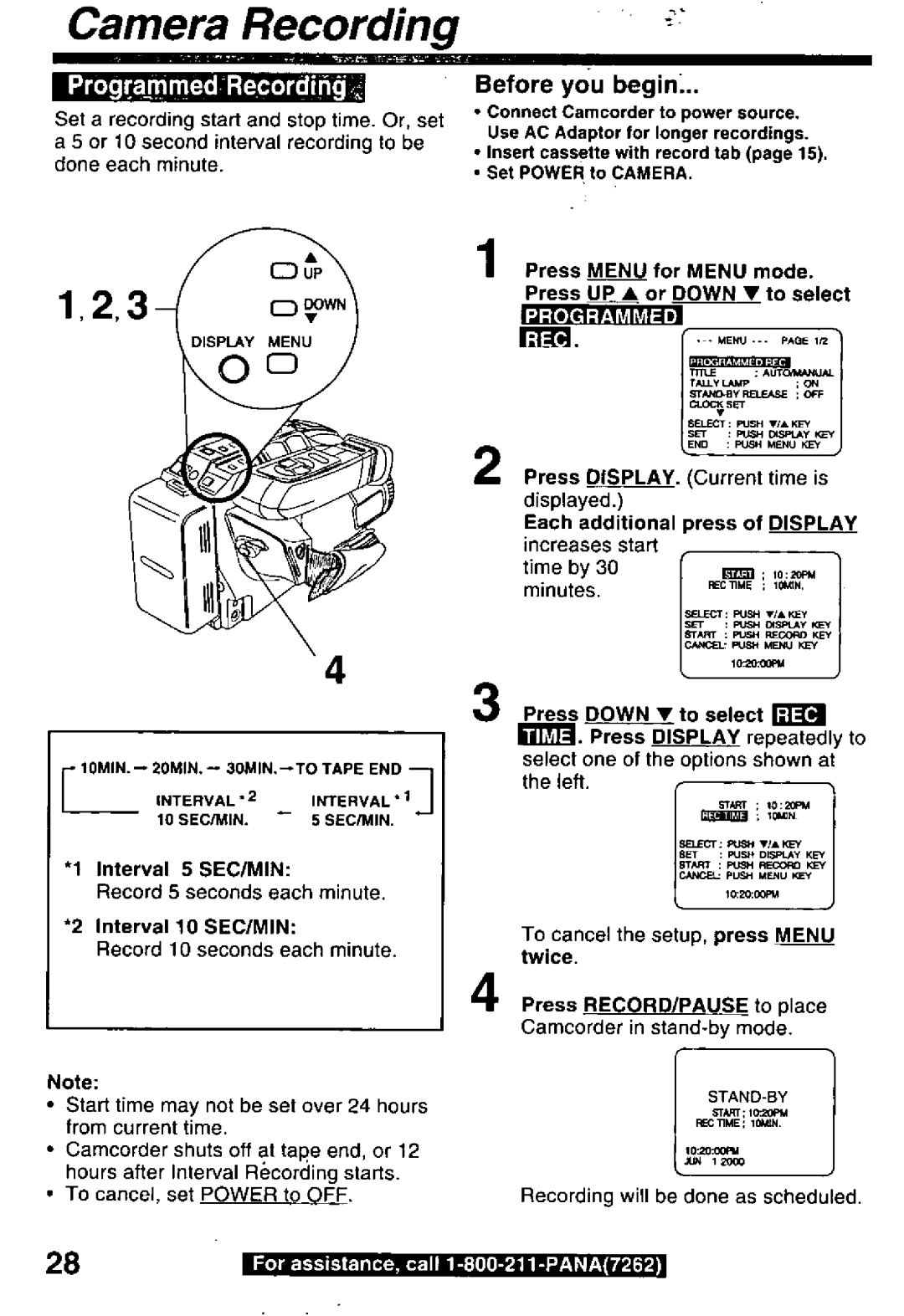 Panasonic PV-L850 manual 