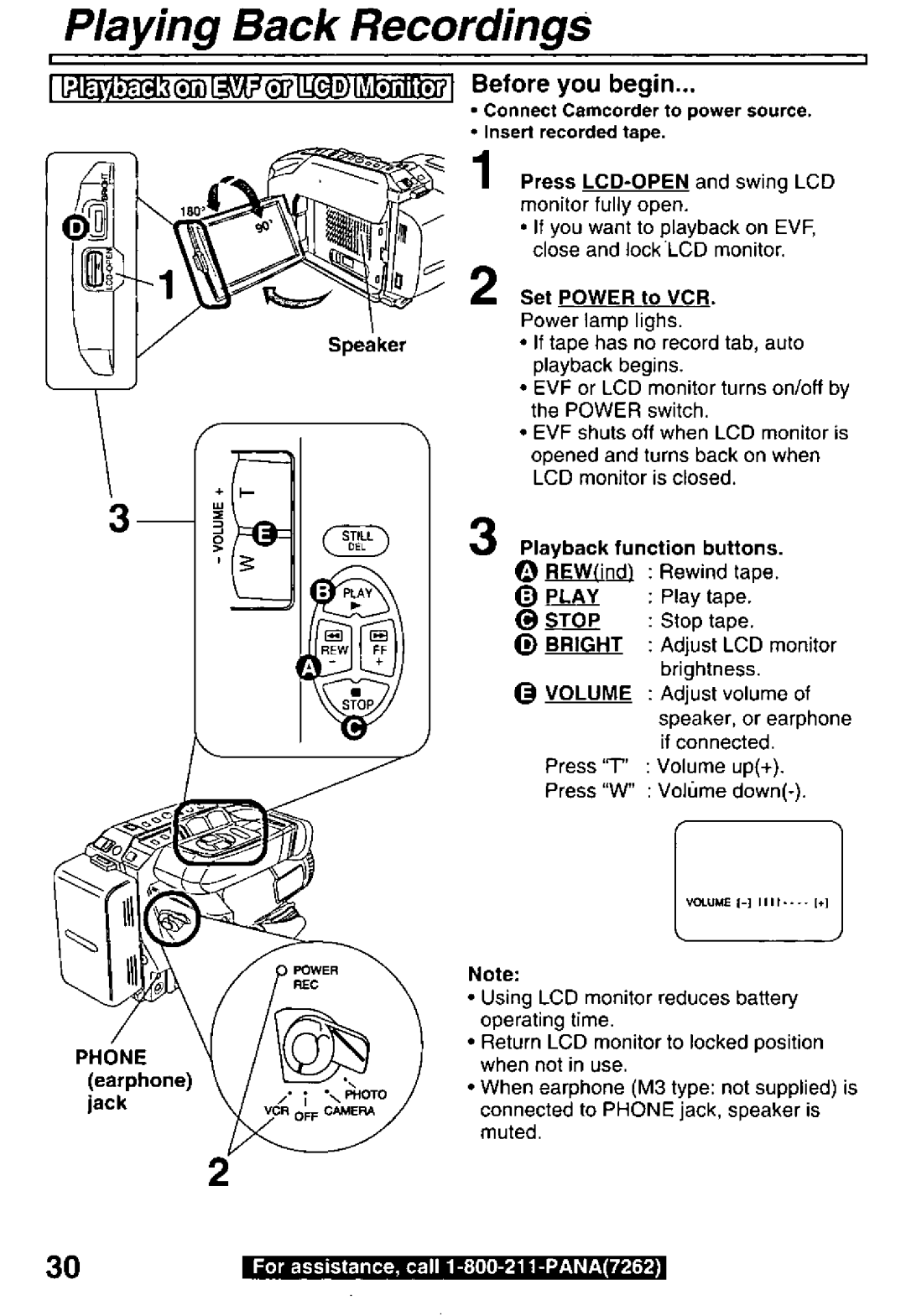 Panasonic PV-L850 manual 