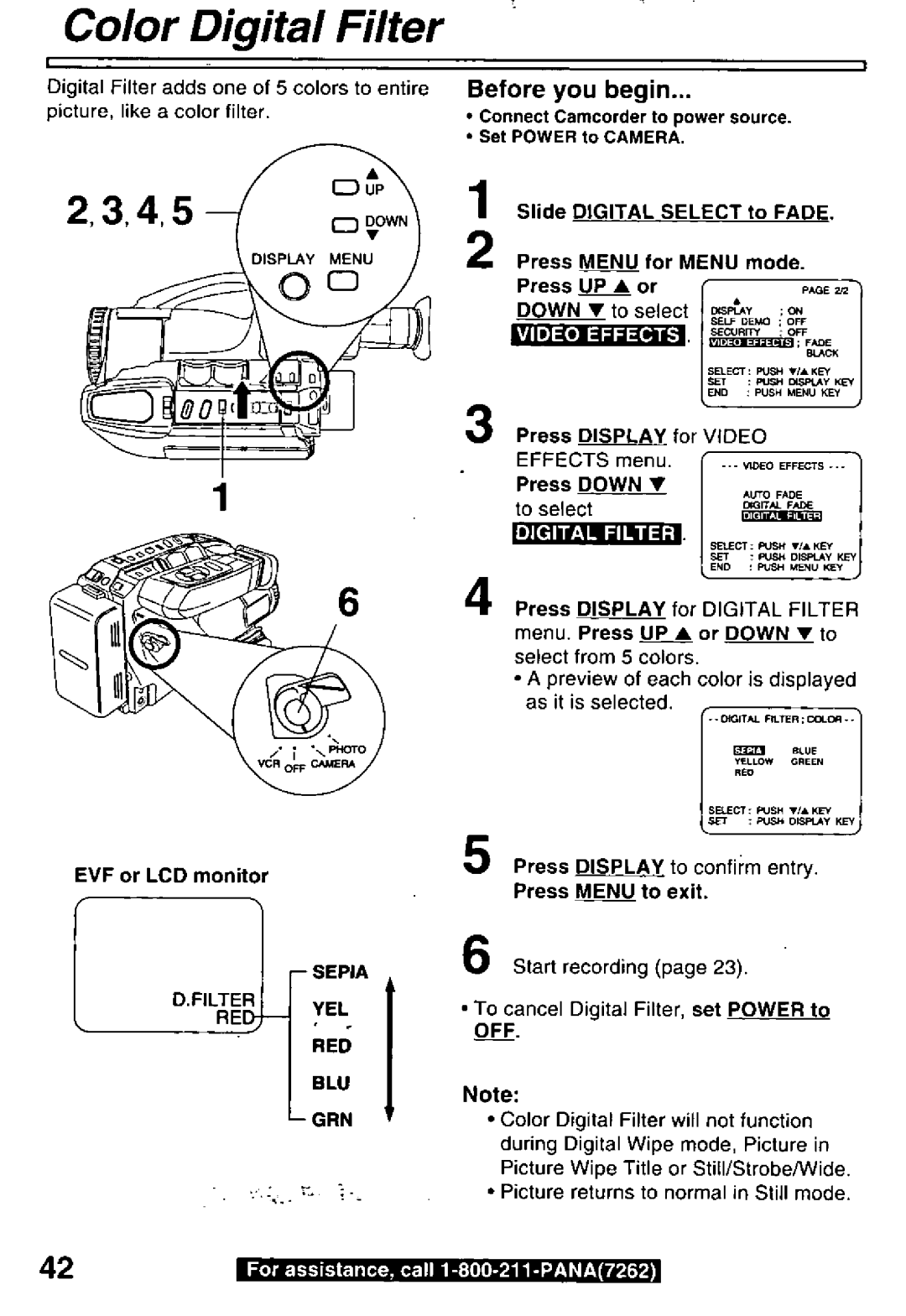 Panasonic PV-L850 manual 