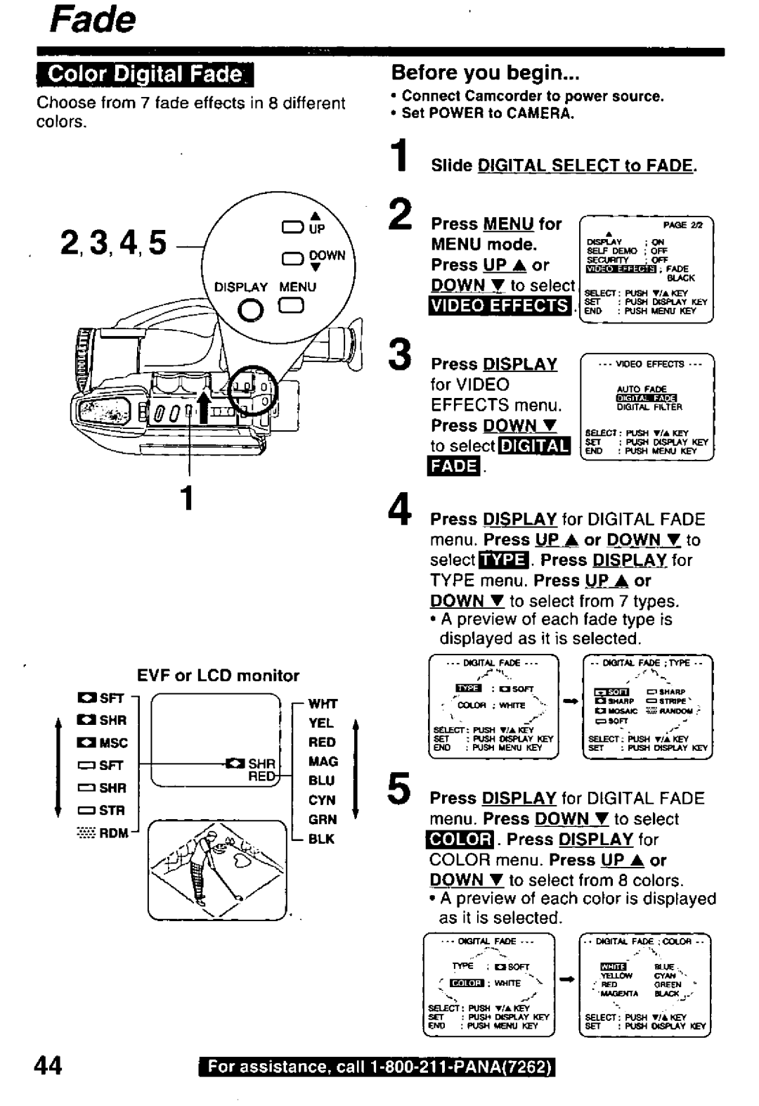 Panasonic PV-L850 manual 