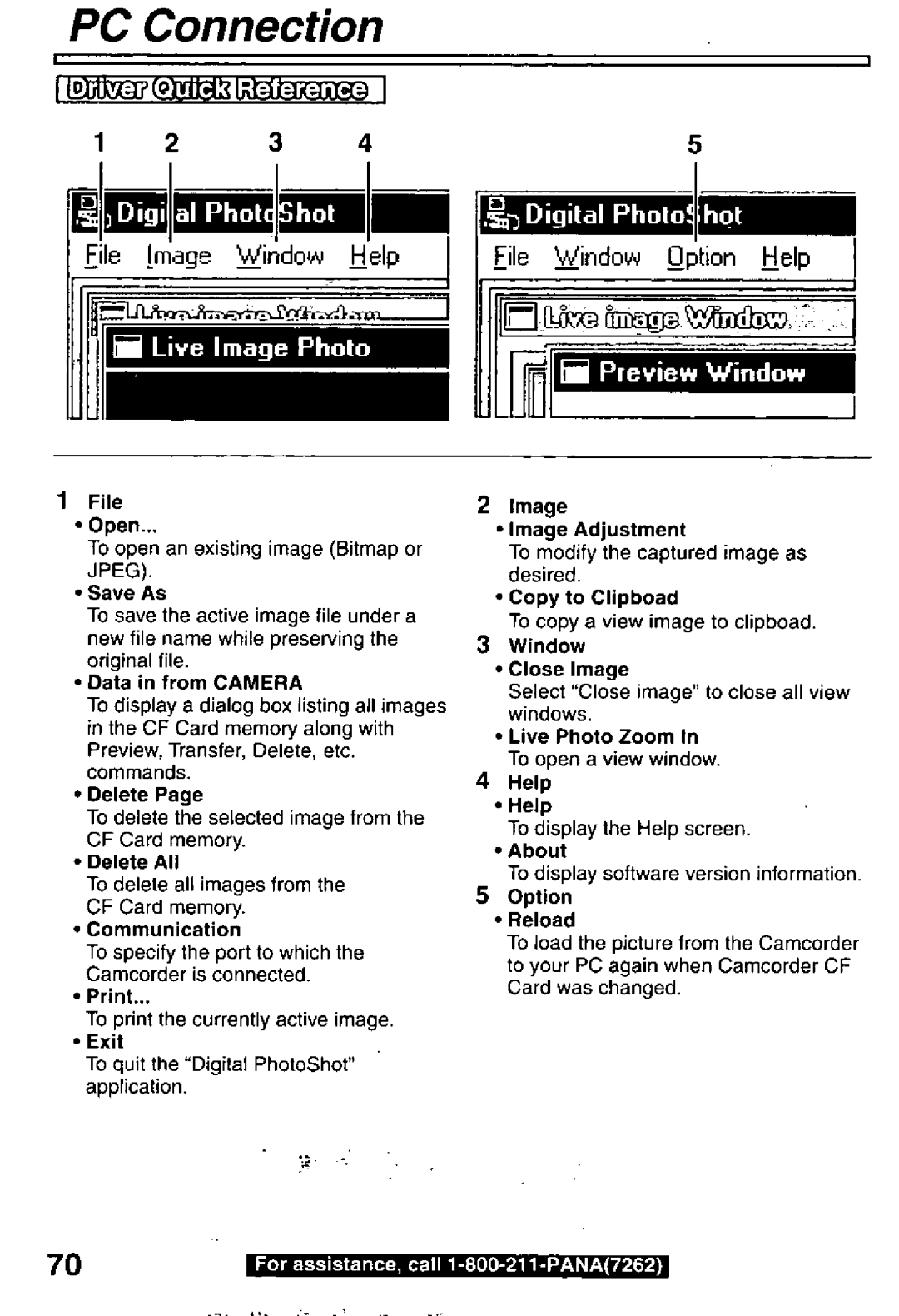 Panasonic PV-L850 manual 