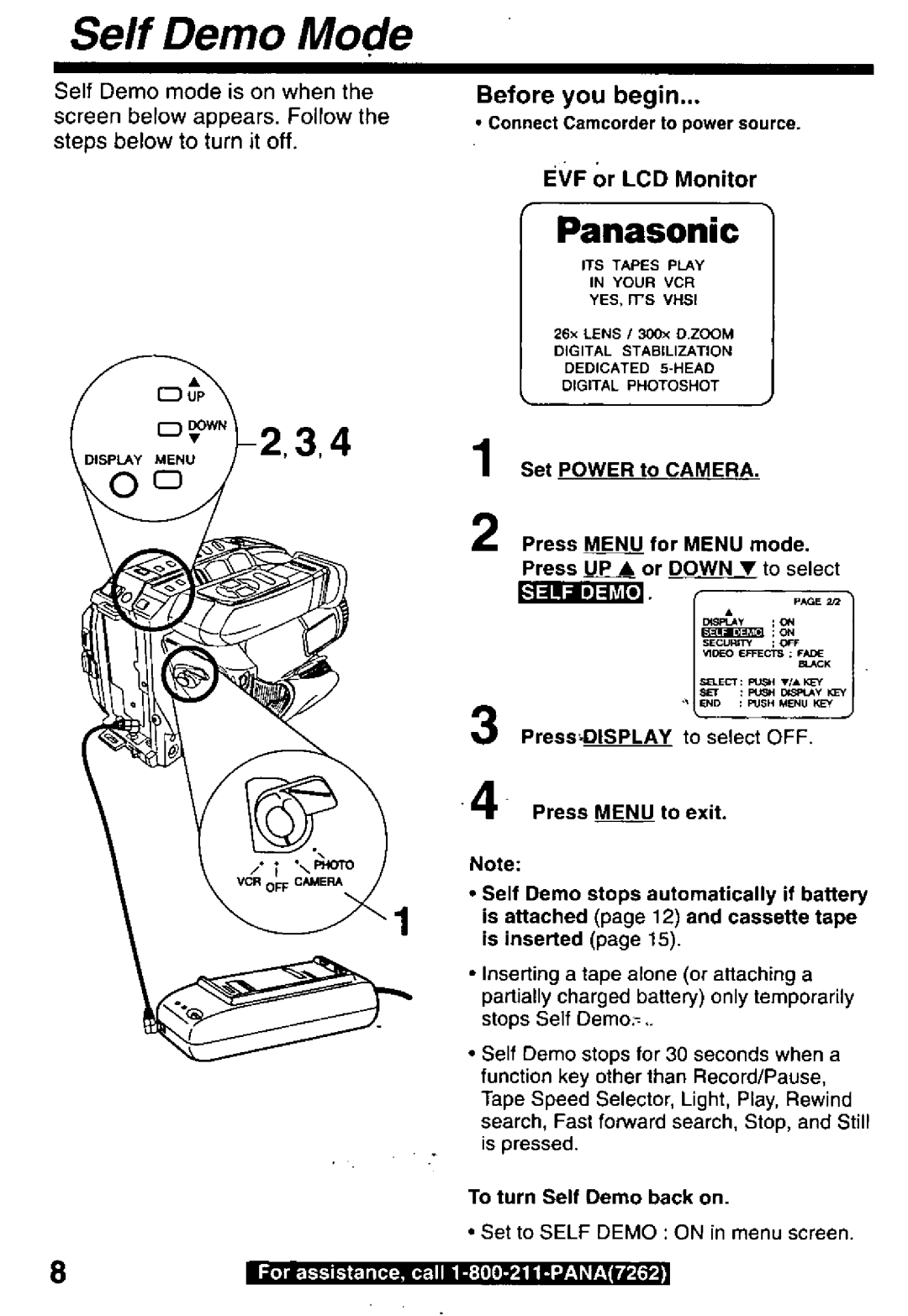 Panasonic PV-L850 manual 