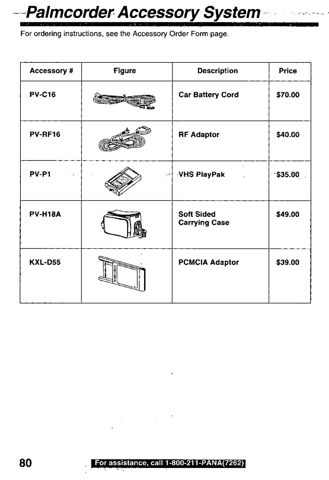 Panasonic PV-L850 manual 