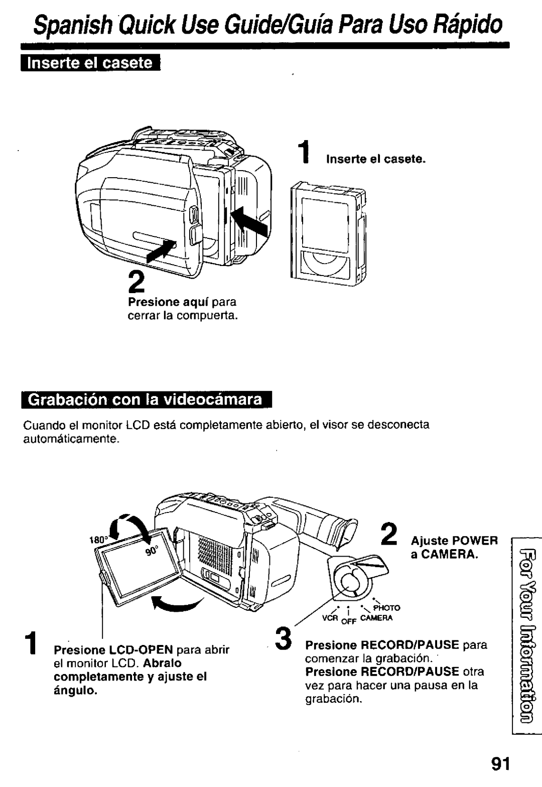 Panasonic PV-L850 manual 