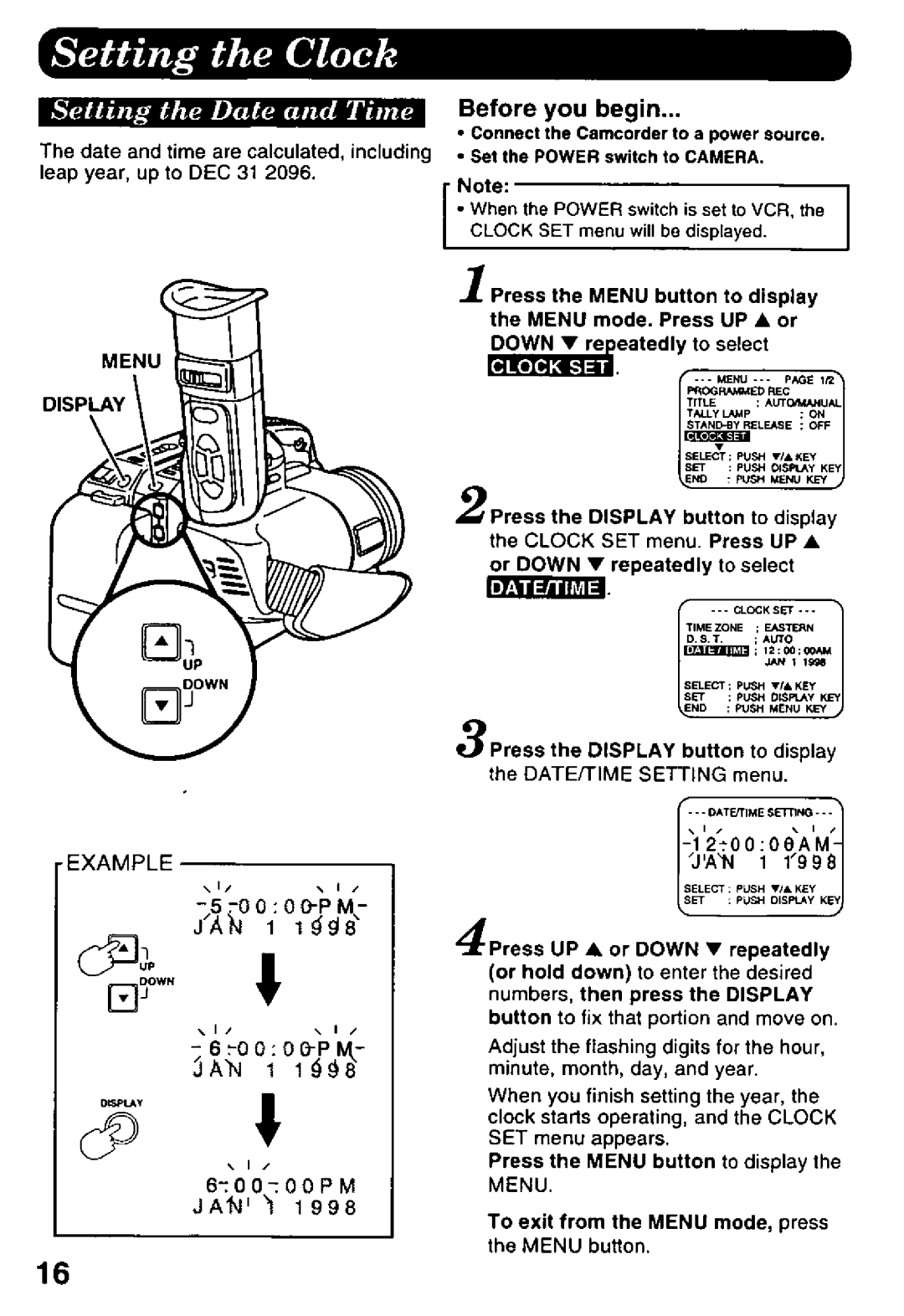 Panasonic PV-L958 manual 