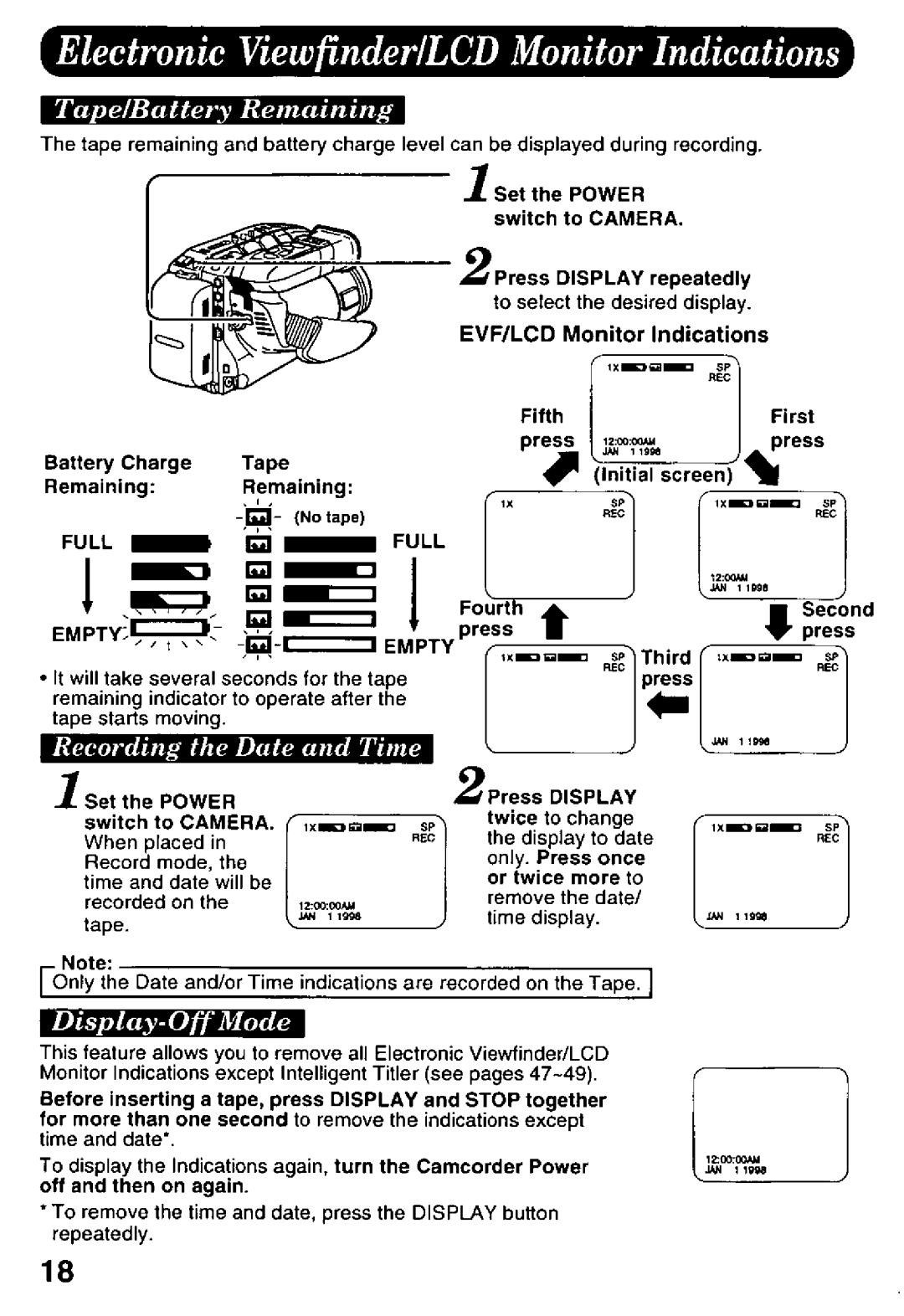 Panasonic PV-L958 manual 