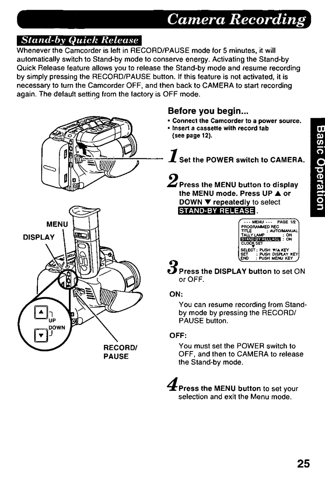 Panasonic PV-L958 manual 