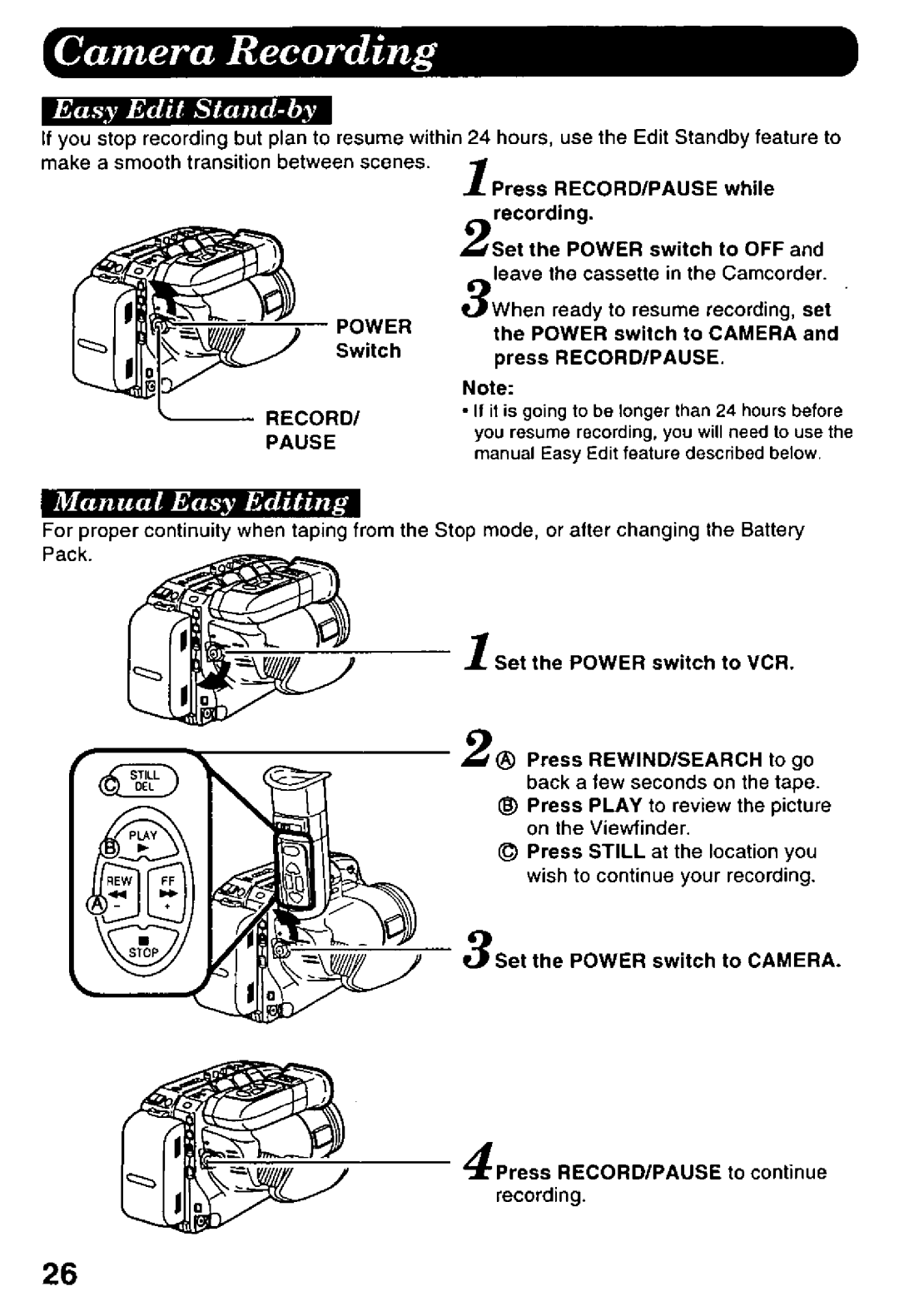 Panasonic PV-L958 manual 