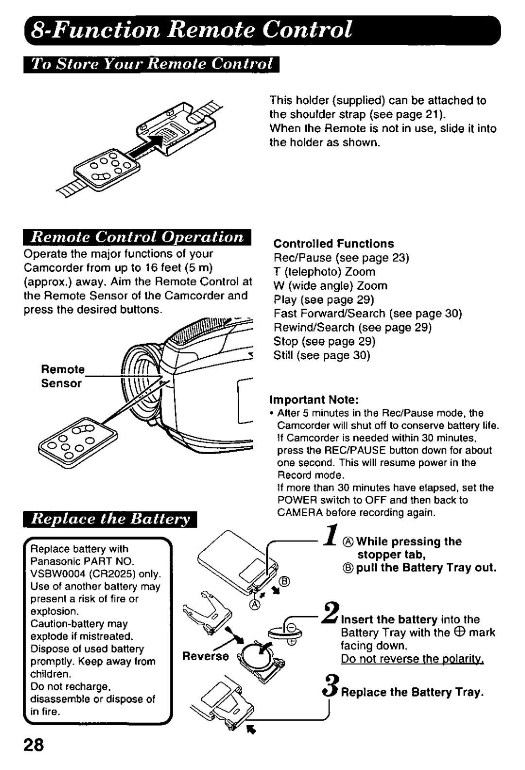 Panasonic PV-L958 manual 