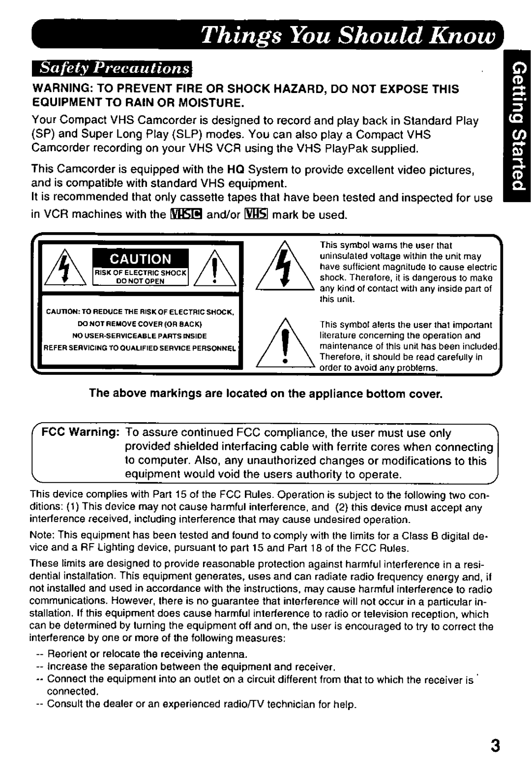 Panasonic PV-L958 manual 