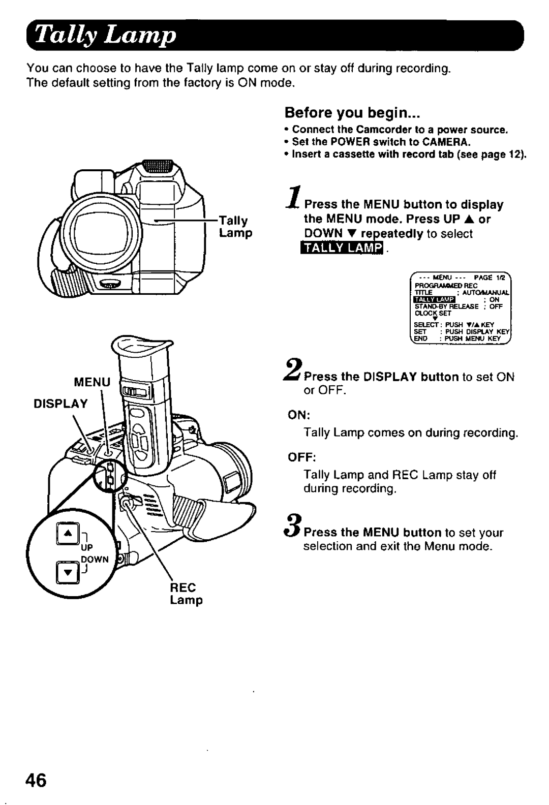 Panasonic PV-L958 manual 