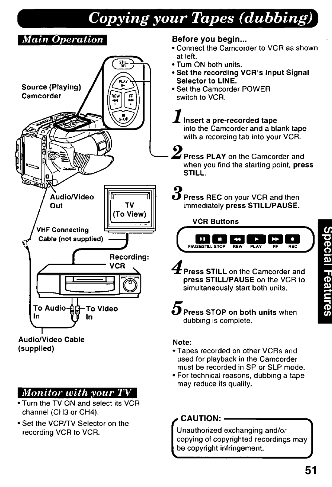 Panasonic PV-L958 manual 