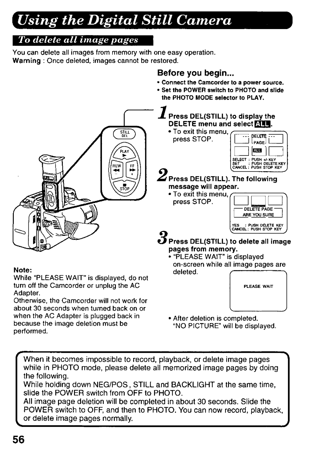 Panasonic PV-L958 manual 