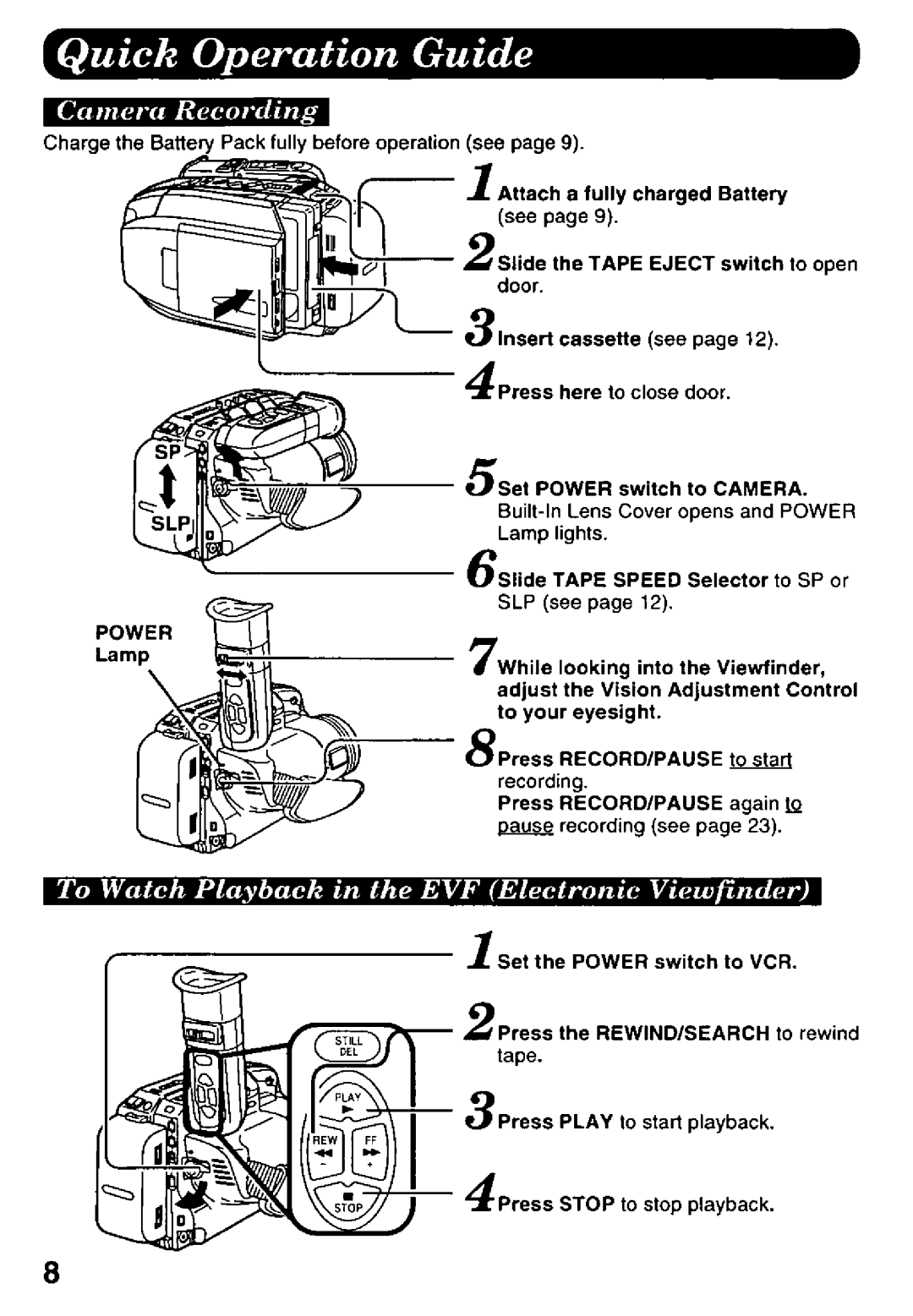 Panasonic PV-L958 manual 