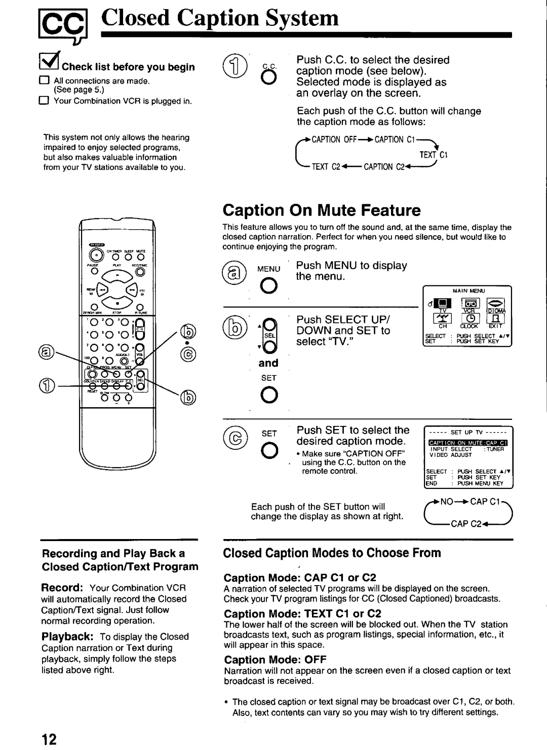 Panasonic PV-M1326W manual 