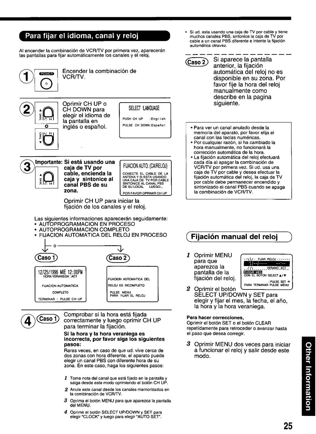 Panasonic PV-M1326W manual 