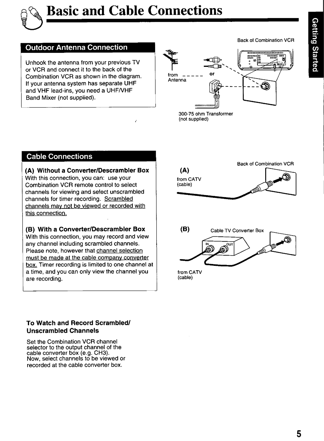 Panasonic PV-M1326W manual 