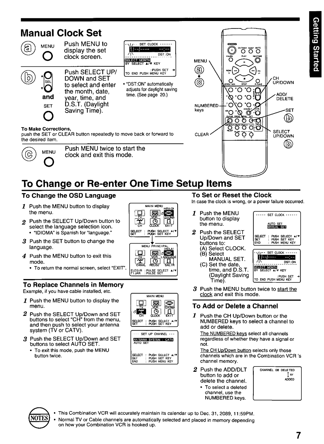 Panasonic PV-M1326W manual 