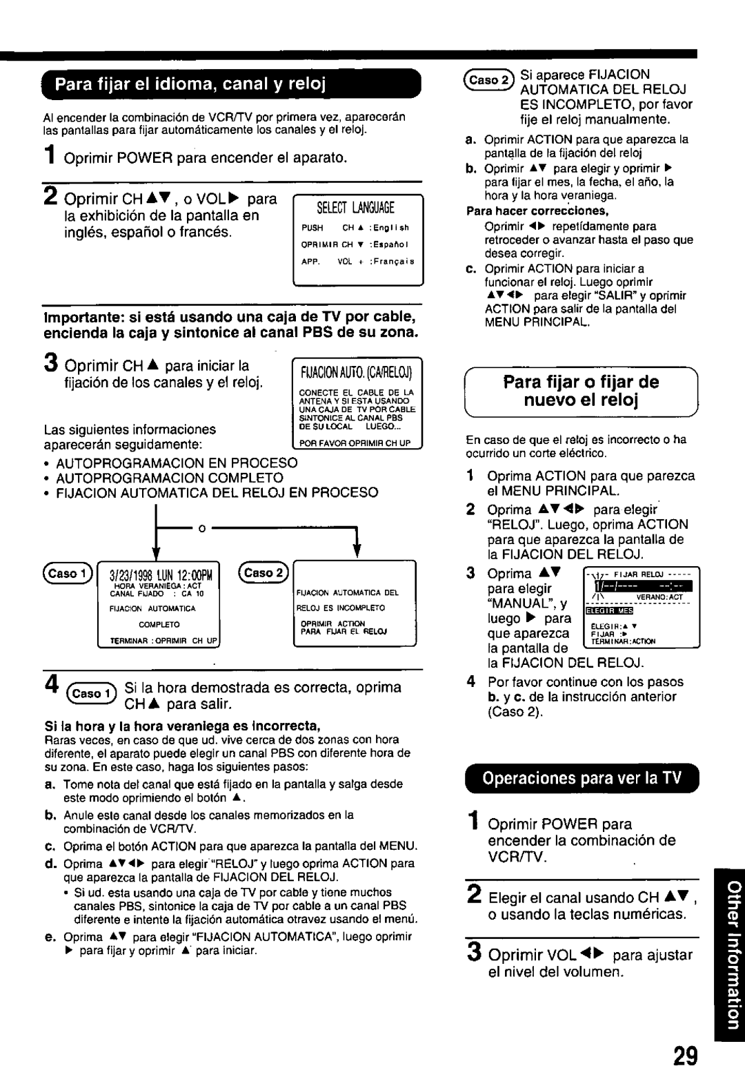 Panasonic PV-M1338 manual 