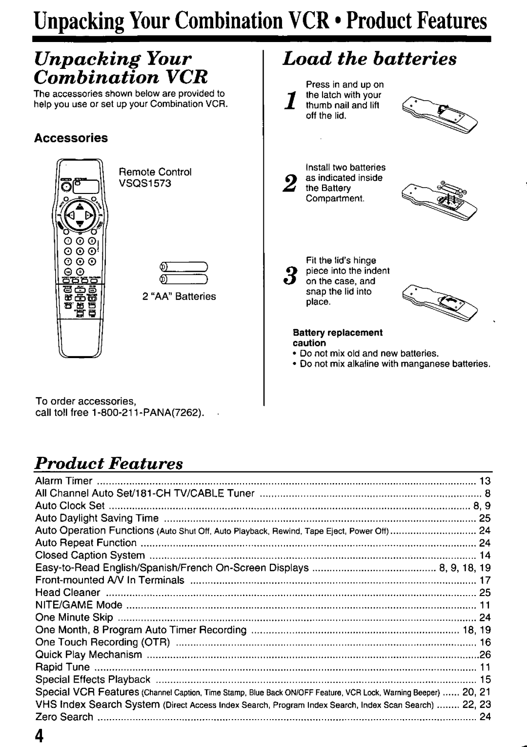 Panasonic PV-M1338 manual 