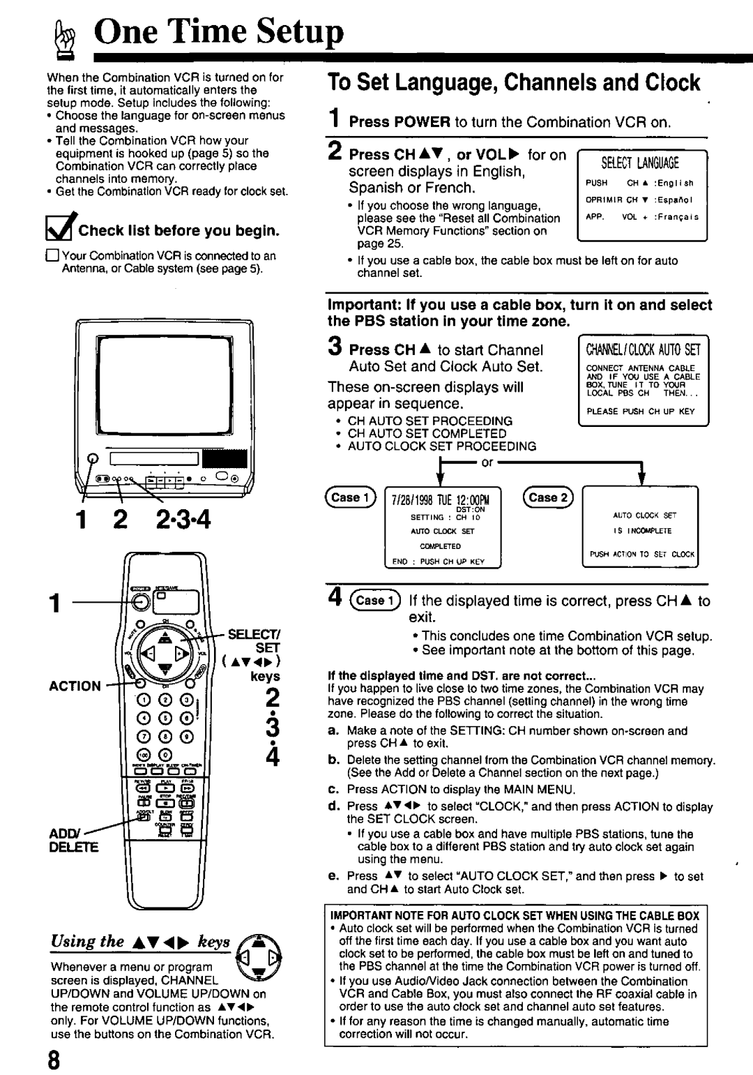 Panasonic PV-M1338 manual 