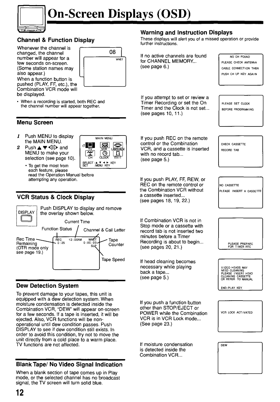 Panasonic PV-M1367AD manual 